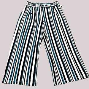 Ladies Fashion Pants - Elastic Waist, Wide leg Pants Loose